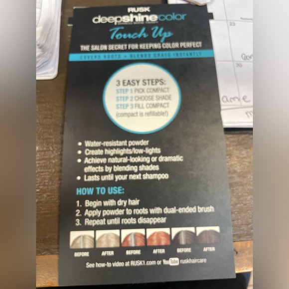 RUSK Deepshine color Touch Up. The salon secret for keeping color perfect NWT - Picture 5 of 6